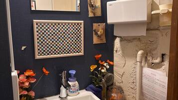 Dusche, kostenlose Toilettenartikel, Haartrockner, Shampoo