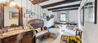 Historic half-timbered house from the 18th century, listed building