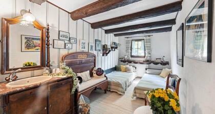 Historic half-timbered house from the 18th century, listed building