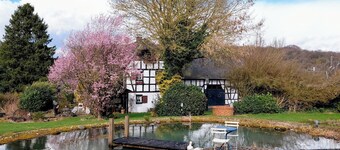 Historic half-timbered house from the 18th century, listed building