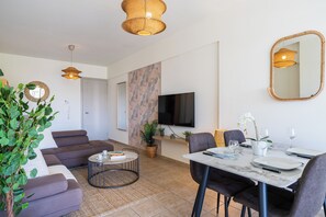 Apartment, 2 Bedrooms, Kitchen, City View | Interior - Yellow Canvas 2-BR & Balcony in Larnaca (Larnaca)