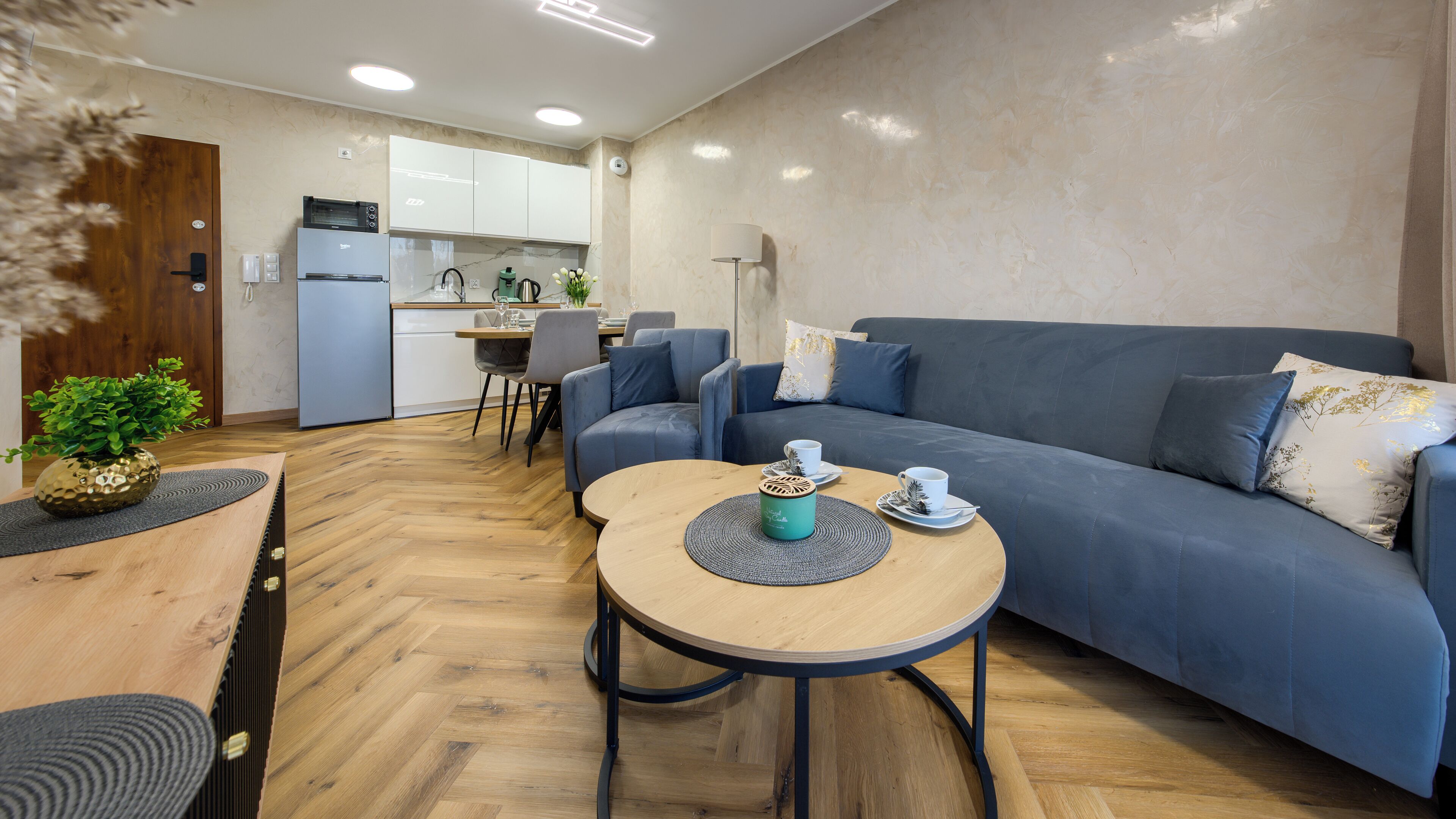 Lägenhet (66A) | Vardagsrum | Platt-tv