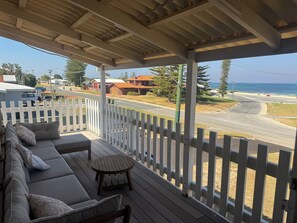 Property grounds - Princes Beach Cottage, outdoor entertainer, sea views, BBQ & fireplace (Ledge Point)