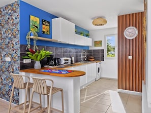 Private kitchen - Seaside - Vue océan et plage (Le Moule)