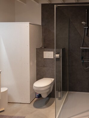 Shower, hair dryer, towels, toilet paper - Kom à 4, gîte for 4pers + baby in Vielsalm (Vielsalm)