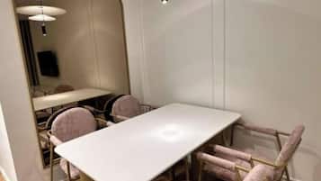 Apartment | Living area | 32-inch flat-screen TV with satellite channels