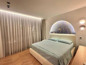 Apartment, Balcony, City View | Bed sheets - City Centre Penthouse (Tiranë)