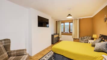 Chambre, 1 chambre, accessible aux personnes à mobilité réduite, vue jardin | 1 chambre