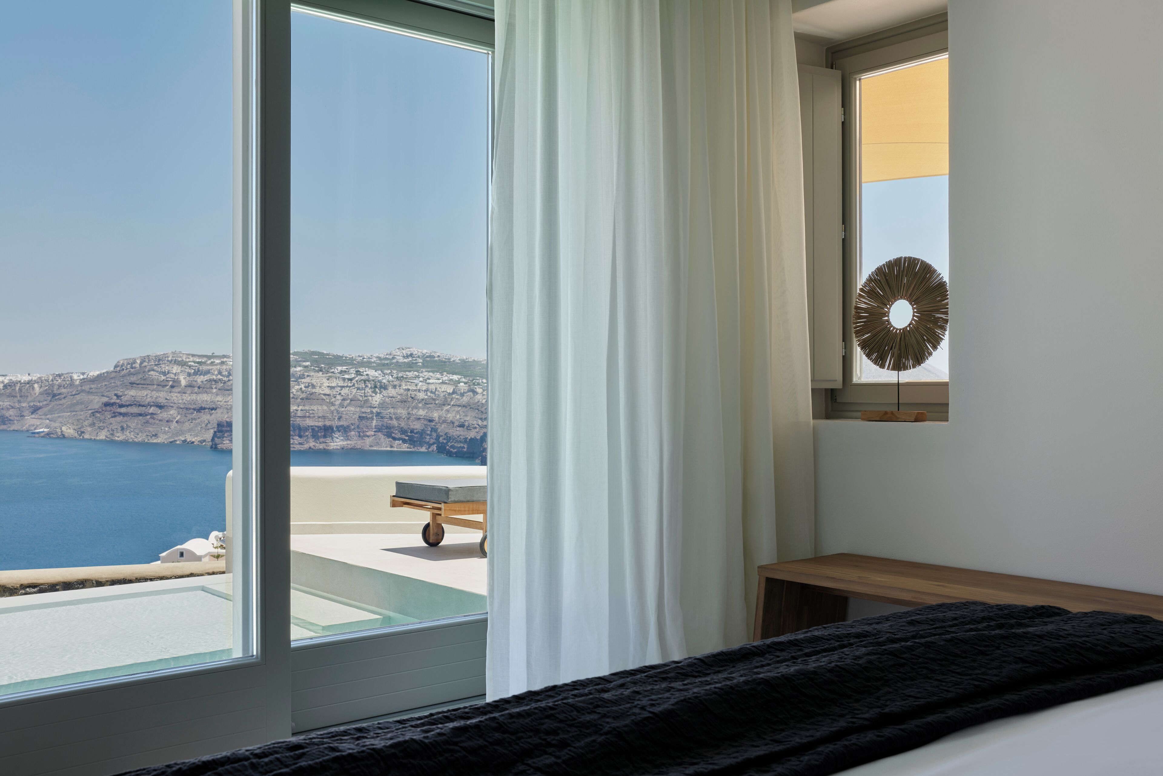 Family Suite Sea View with Private Pool | 高档床上用品、客房内保险箱、免费 WiFi、床单