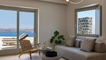 Villa, vue mer | Coin séjour