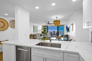 Interior - Oceanfront Modern Coastal Remodel - Serene Sunsets & Relaxation on Large Lanai (Lahaina)