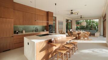 Villa, 5 Bedrooms, Private Pool | Private kitchen | Fridge, microwave, oven, dishwasher