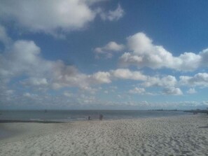 Vlak bij het strand