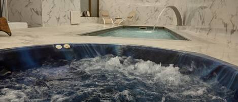 Sauna, bain à remous