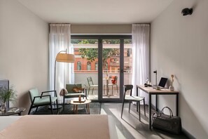 Double Room, Balcony | Desk, laptop workspace, free WiFi, bed sheets - Bob W Rome Testaccio (Rome)