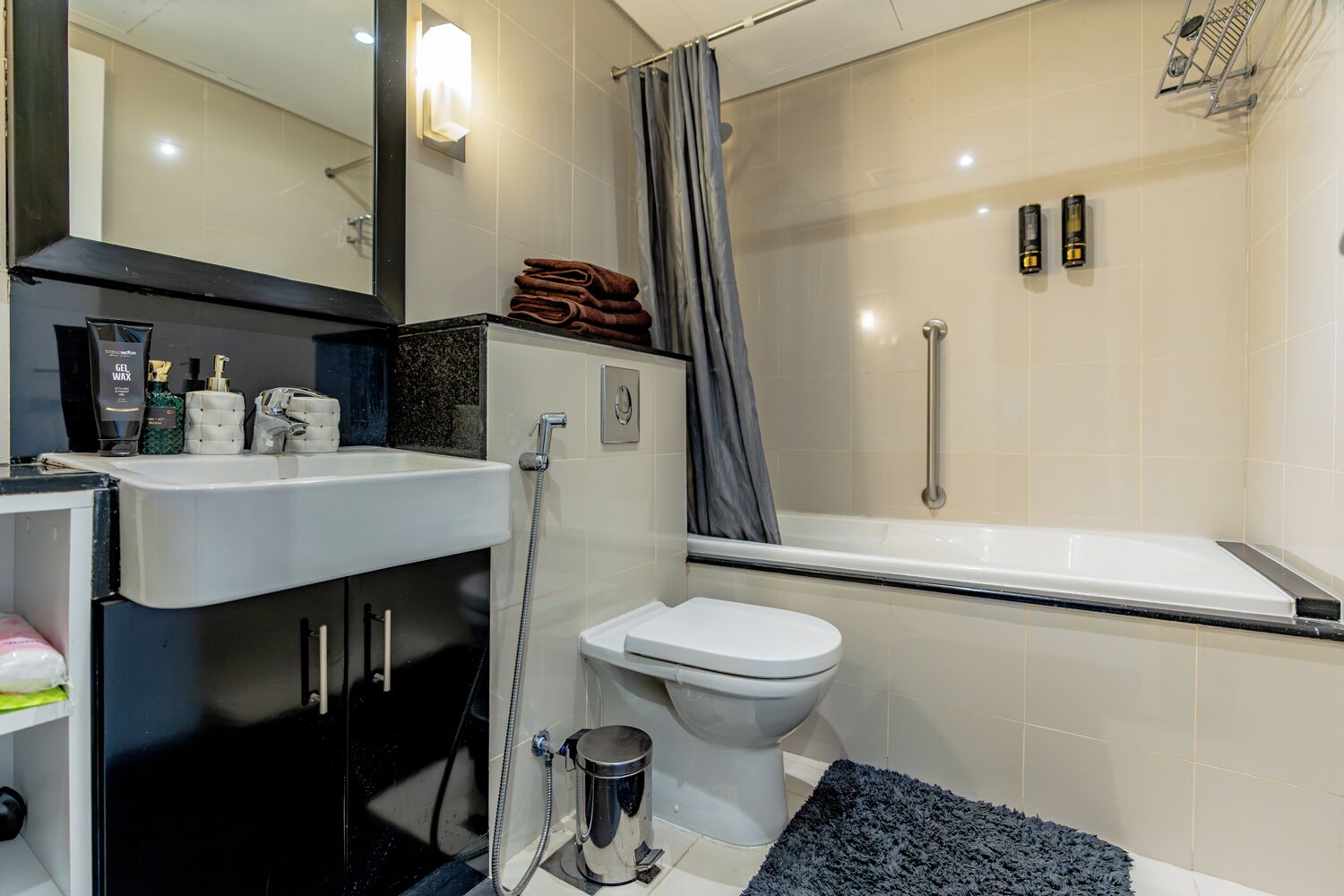 Studio Klasik, balkon, pemandangan kota | Kamar mandi