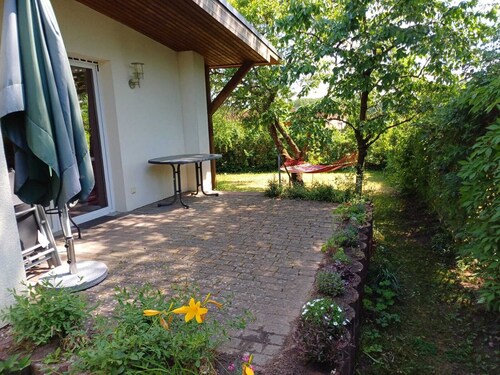 Vacation home in Fürstensee, May to October, near Neustrelitz, boat sharing 