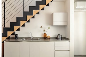 Appartement, 1 chambre | Cuisine privée | Réfrigérateur, micro-ondes, plaque de cuisson, lave-vaisselle