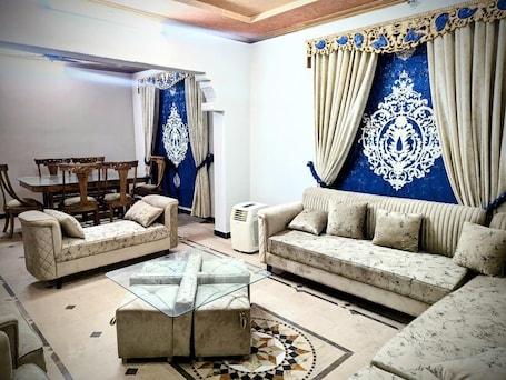 Smart-TV. A Home away from Home, Fully Furnished Home Portion in Mirpur