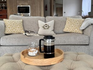 Fernseher, Kamin