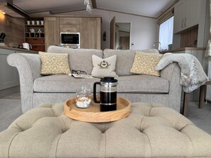 Fernseher, Kamin