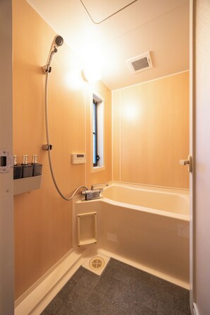 Hair dryer, bidet, towels, soap - STAY GATE Nishi-shinjuku gochome.57 ㎡ private hotel. 4min train to Shinjuku Sta. (shibuyaku honmachi)