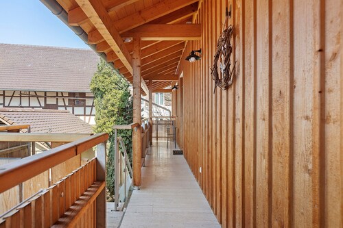 Ferienwohnung Landlust am See mit Gemeinschaftsgarten, Balkon und Wlan