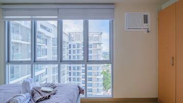 1 slaapkamer, een strijkplank/strijkijzer, gratis wifi, beddengoed