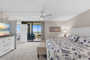 3 bedrooms, iron/ironing board, travel cot, free WiFi - Sanibel 3rd-Floor Corner Retreat—Panoramic Gulf Views, Private Lanai & Direct Beach Access | Remodeled 2BR/2BA | King Suite + Twins | Sleeps 6 (Sanibel Island)