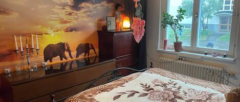 Leilighet, 1 soverom, byutsikt | 2 soverom