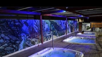 Outdoor pool, open 7:00 AM to 11:00 PM, pool umbrellas, sun loungers