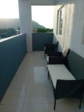 Apartemen, 2 kamar tidur, pemandangan kota | Balkon