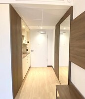 Deluxe tweepersoonskamer, uitzicht op stad | Interieur