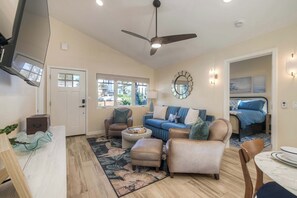 House, Multiple Beds, Patio, Garden View (Monarch Cove - A) | Living area - Monarch Cove - Unit a  For 7ppl (Oceanside)