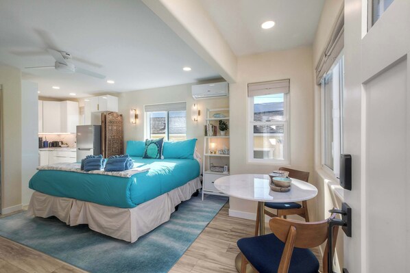 Studio, 1 King Bed, Patio, Garden View (Monarch Cove - B) | Individually decorated, individually furnished - Monarch Cove - Unit B  For 2ppl (Oceanside)