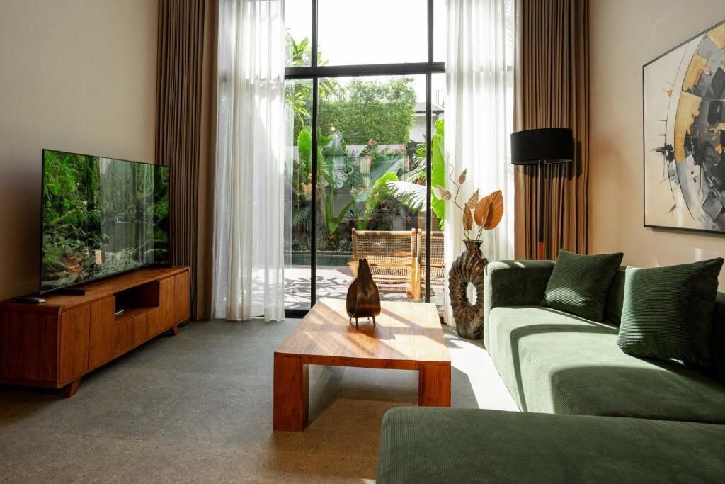 Villa, Pool View | Living area