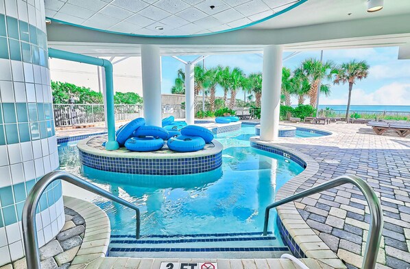 Indoor pool, outdoor pool - DELUXE Oceans One 4th Floor 1 bed 1 bath w Dishwasher AND Laundry Myrtle Beach (Myrtle Beach)
