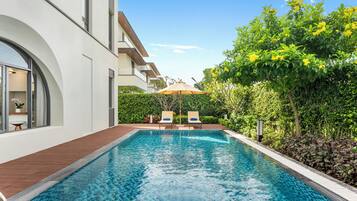 Villa – standard, flere senger, ikke-røyk, kjøkken (Living Room) | Privat basseng