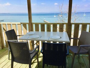 Superior Mobile Home, Lake View | Terrace/patio - Club del Sole Le Palme Lazise Family (Pacengo)