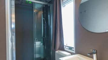Mobile Home Supérieur, vue lac | Salle de bain