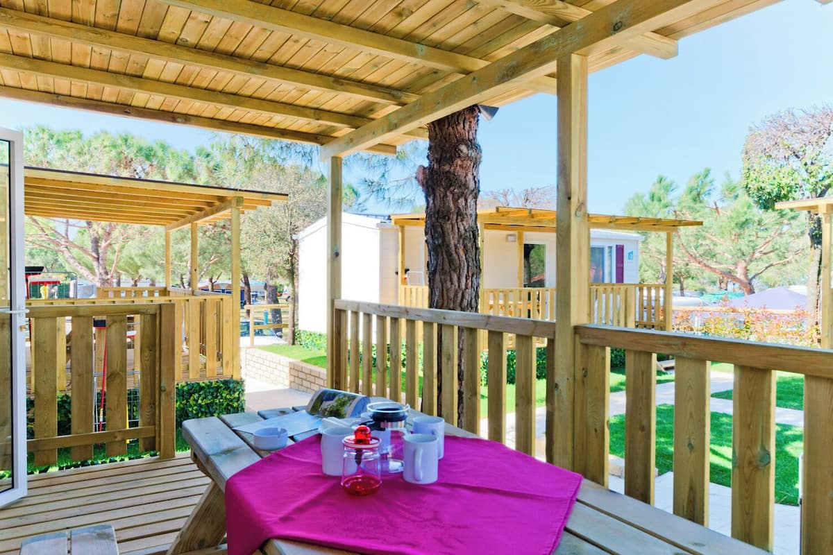 Mobile Home Standard, vue jardin | Terrasse/Patio