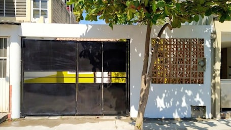 Exterior detail. 2-bedroom townhome in lovely Valle Dorado, Nayarit with AC for comfort.