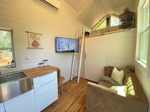 Living area - Charming Private Tiny Home in Atlanta  Cozy Quiet  & Well Located (Atlanta)