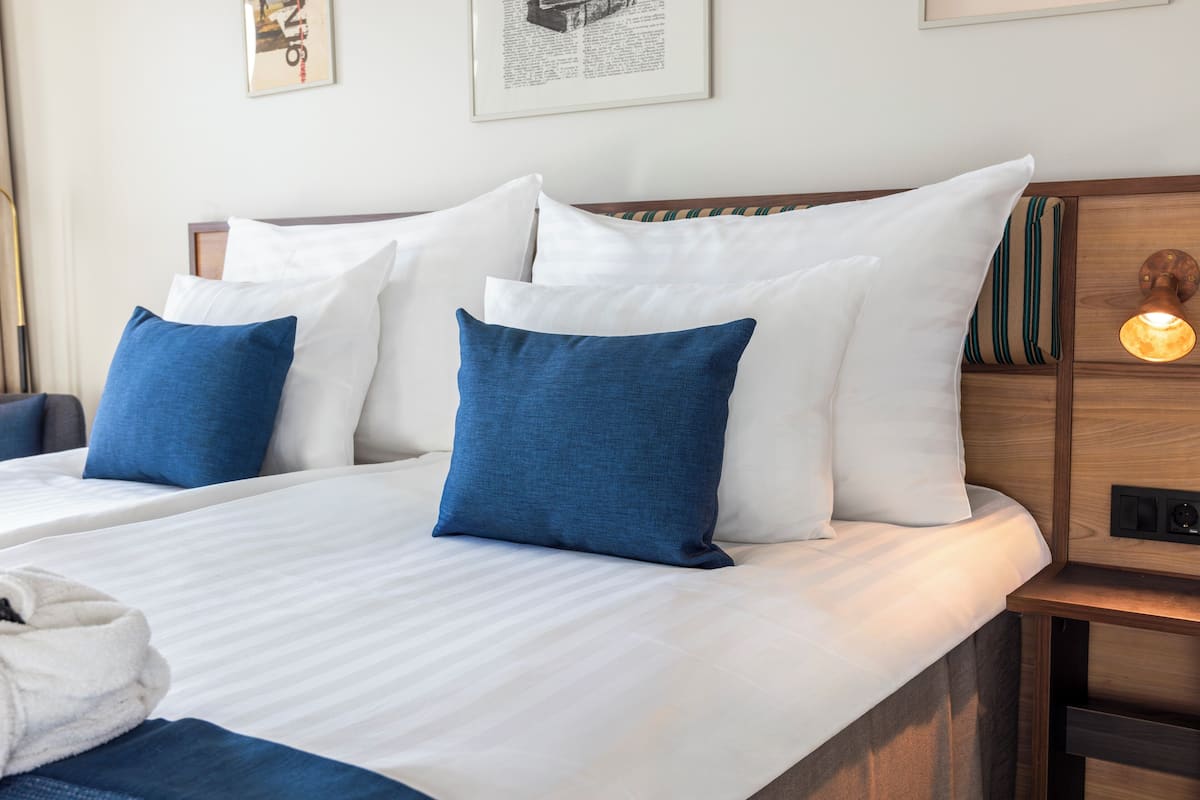 Deluxe Double Room | Hypo-allergenic bedding, desk, laptop workspace, blackout drapes