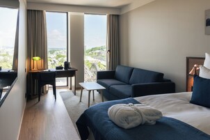 华丽双人房 | 防过敏的被褥、办公桌、笔记本电脑工作区、遮光窗帘