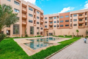 Exterior - 3 min de Guéliz – Appart avec balcon, vue piscine (Marrakesh)