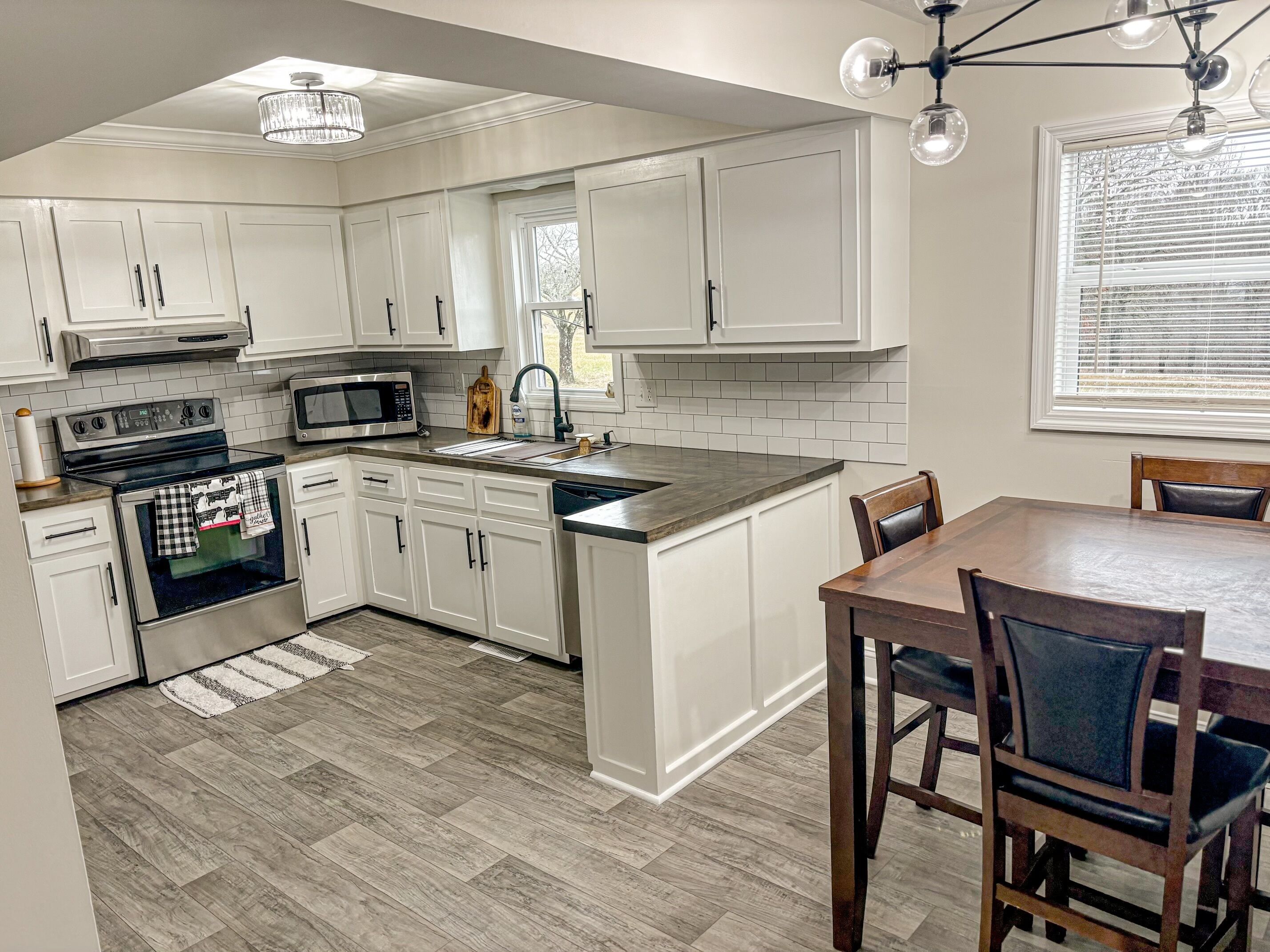 Microwave, oven, stovetop, dishwasher