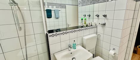 Free toiletries, hair dryer, towels, soap
