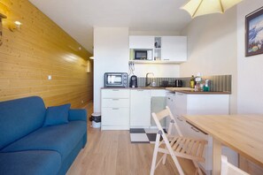 Interior - Studio "La Meije Mountain View" with Balcony and Mountain Views (Auris)