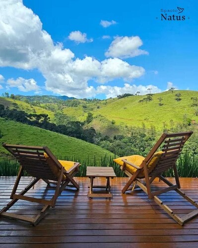 Exclusive Chalet for Two / Mantiqueira Mountains Beautiful View with Bathtub and Sauna